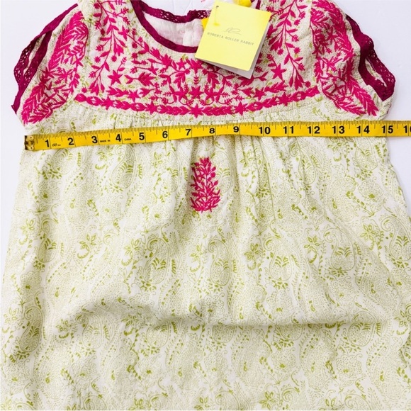Roberta Roller Rabbit embroidered 100% cotton little girl tunic Floral Dress NWT - Picture 12 of 13